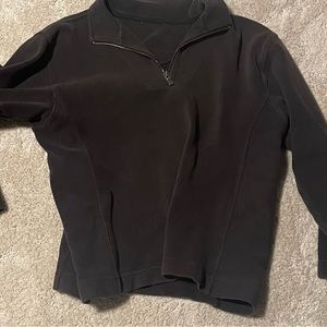 Brown quarter zip up